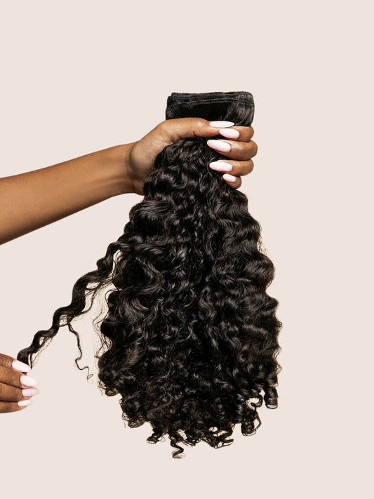 Curly clip in hair extensions