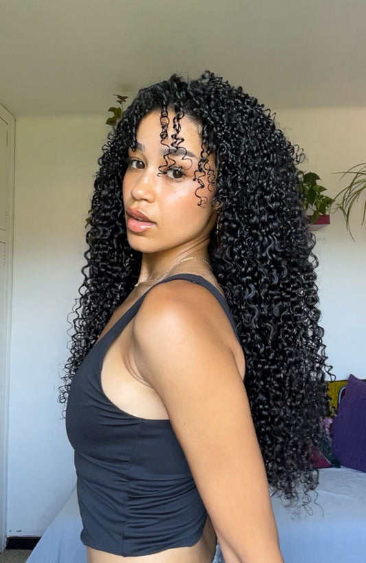 Curly clip in hair extensions