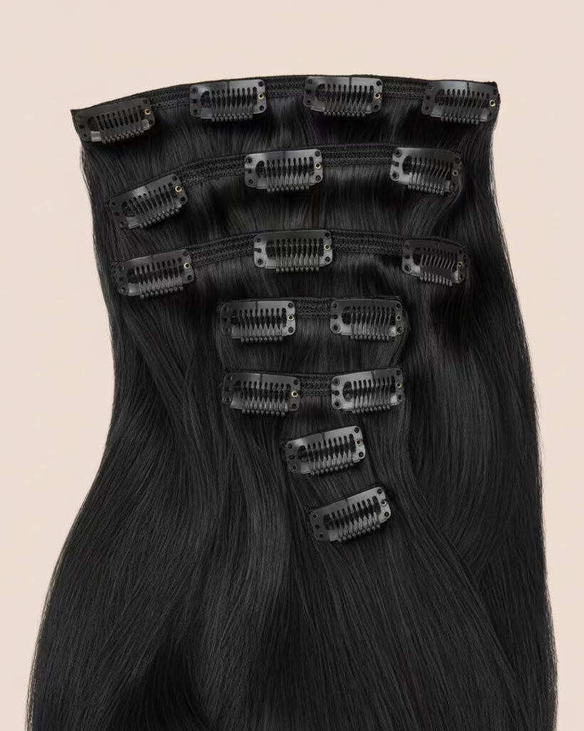 Virgin clip in hair extensions